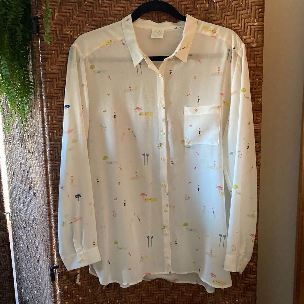 Des Petits Hauts Silk Blouse T3/Large